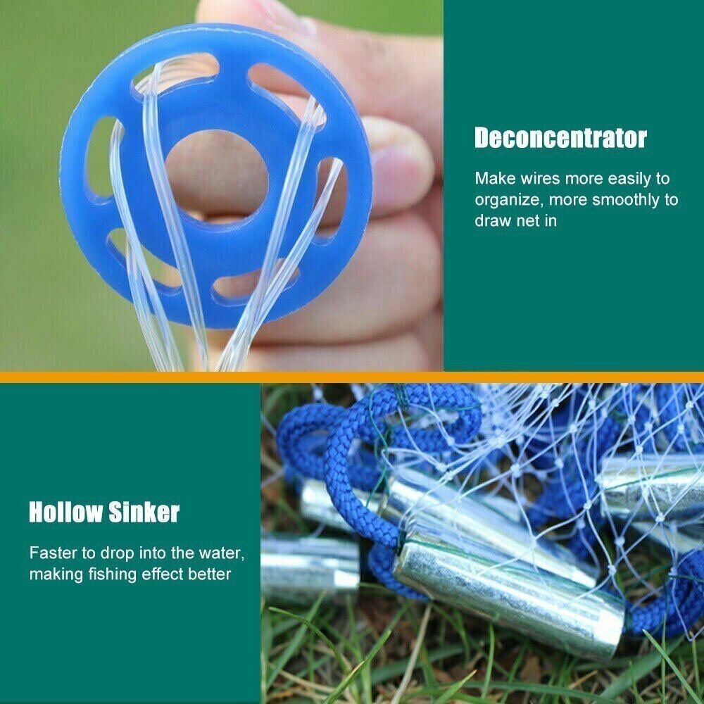 Hand-Throw Fishing Cast Net 6 ft - view 2